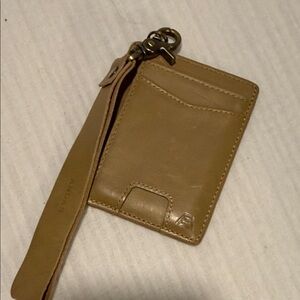 Andar Leather Wristlet Card Case in Desert Sage